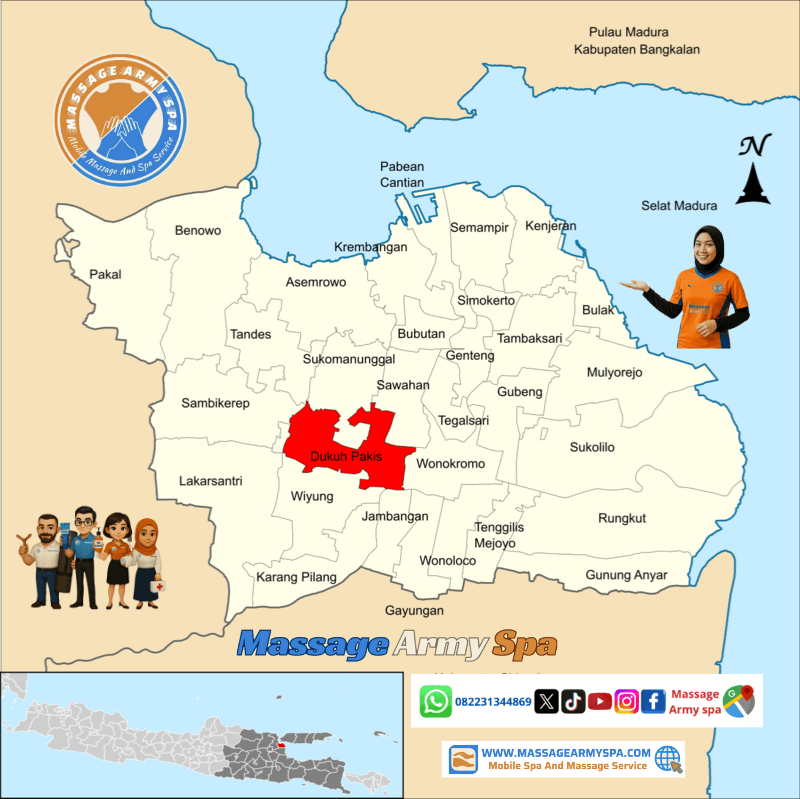 Pijat Terdekat Dukuh Pakis, Dukuh Kupang, Gunung Sari, Pradah Kalikendal, Surabaya