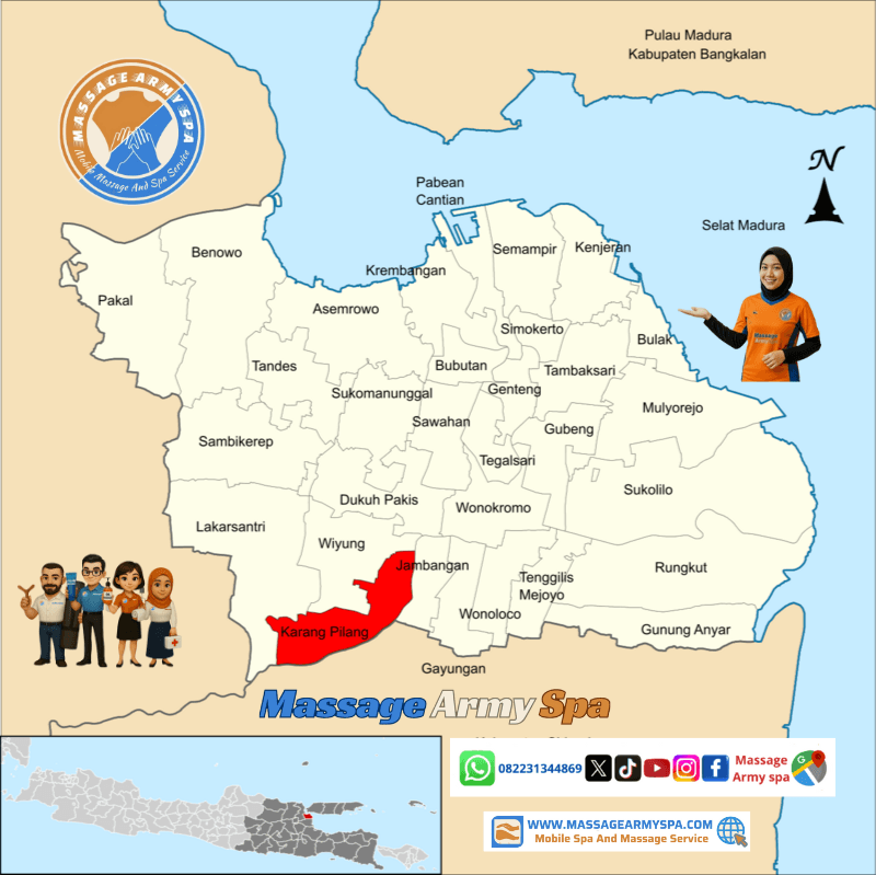 Pijat Terdekat Karangpilang, Kebraon, Kedurus, Warugunung, Surabaya
