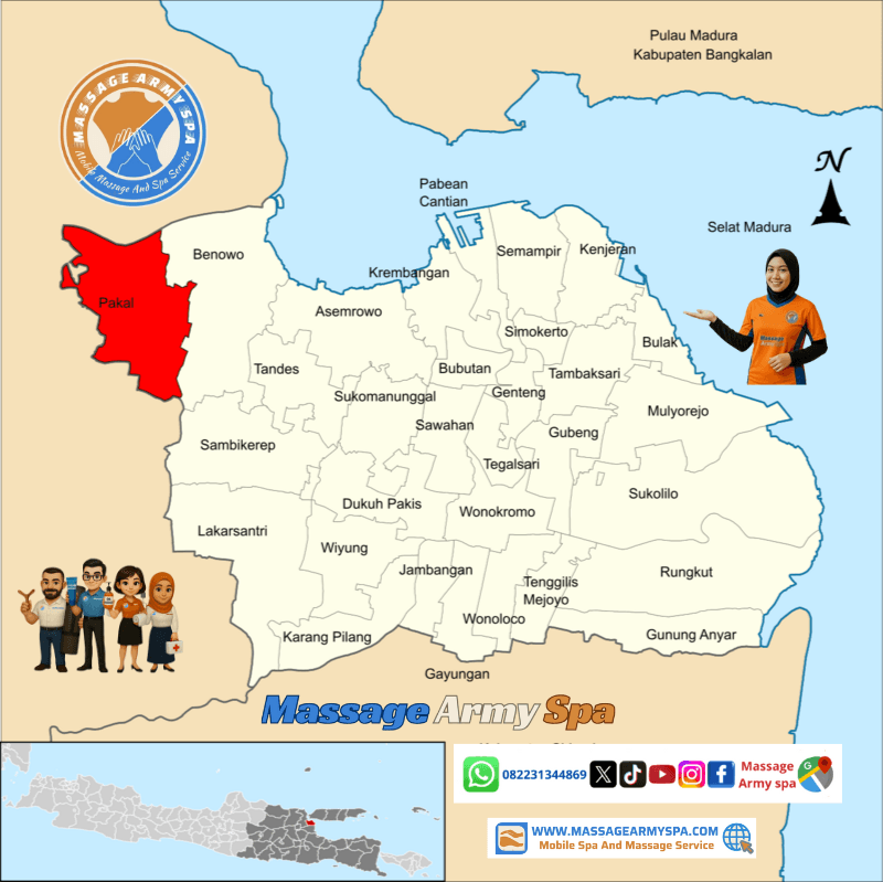 Pijat Terdekat Pakal, Babat Jerawat, Benowo, Sumberejo, Surabaya
