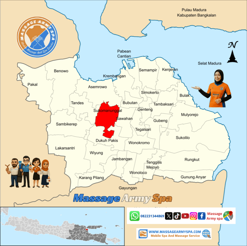 Pijat Terdekat Sukomanunggal, Putatgede, Simomulyo, Tanjungsari, Sonokwijenan, Simomulyo Baru, Surabaya