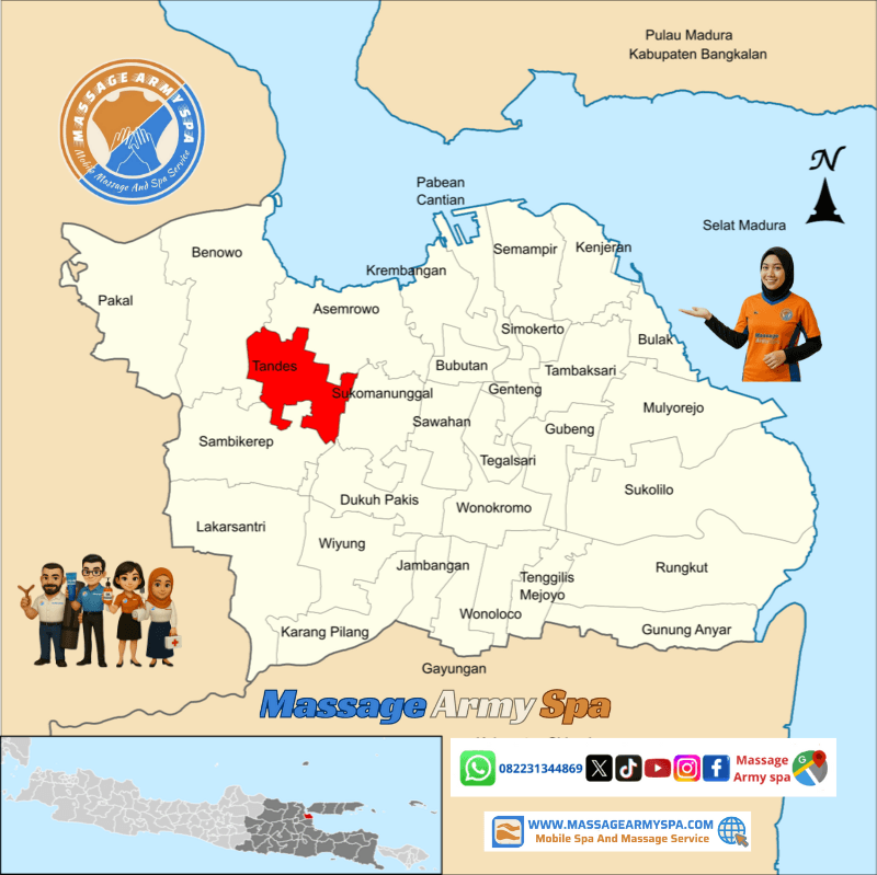 Pijat Terdekat Tandes, Balongsari, Banjar Sugihan, Karang Poh, Manukan Kulon, Manukan Wetan, Surabaya