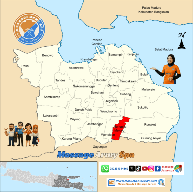 Pijat Terdekat Tenggilis Mejoyo, Kendangsari, Kutisari, Panjang Jiwo, Surabaya