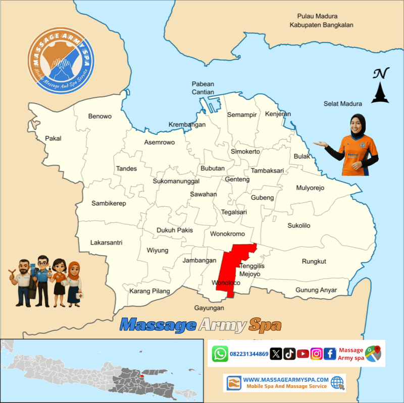 Pijat Terdekat Wonocolo, Bendul Merisi, Jemur Wonosari, Margorejo, Sidosermo, Siwalan Kerto, Surabaya