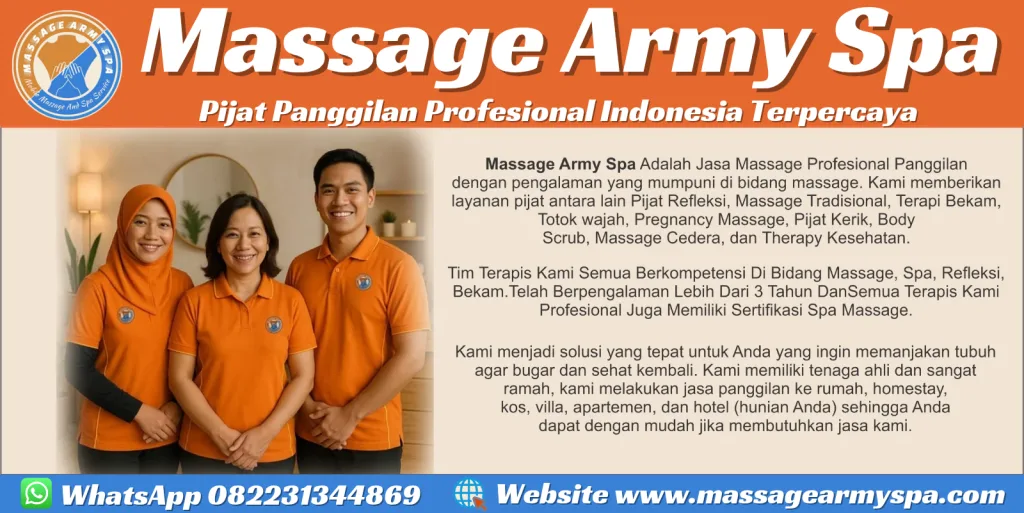 Pijat Panggilan Profesional Indonesia Terpercaya - Massage Army Spa