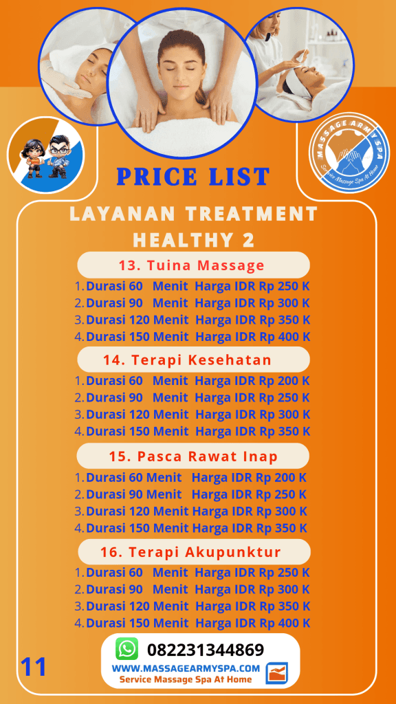 Daftar Price List Layanan Treatment Healthy 2