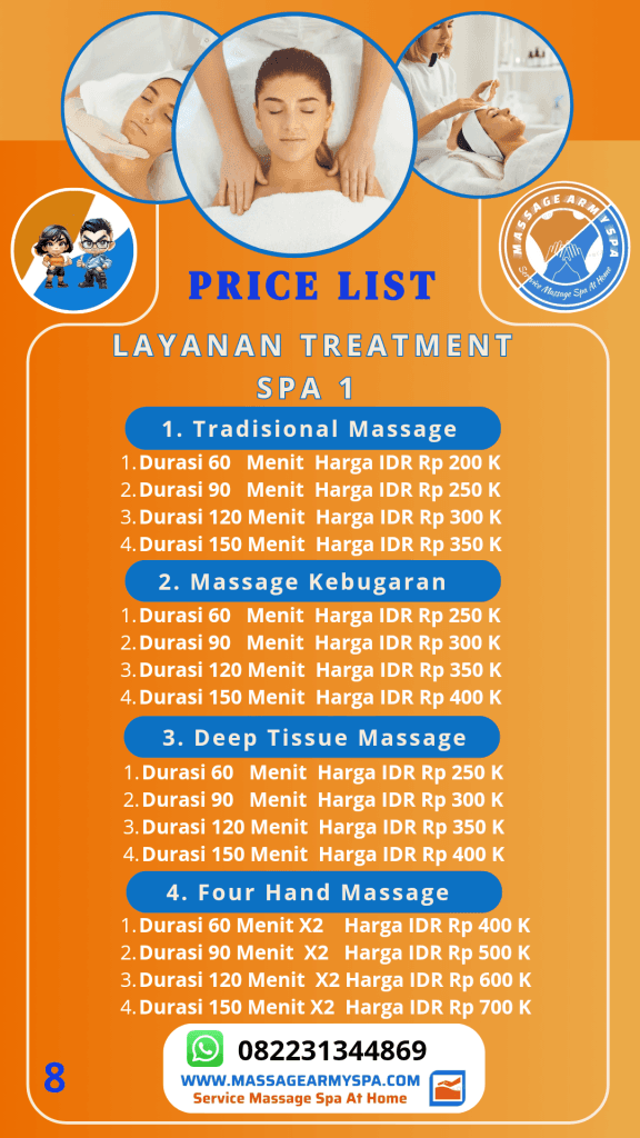 Daftar Price List Layanan Treatment Spa 1