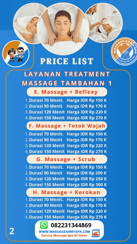 Daftar Price List Layanan Treatment Tambahan 1