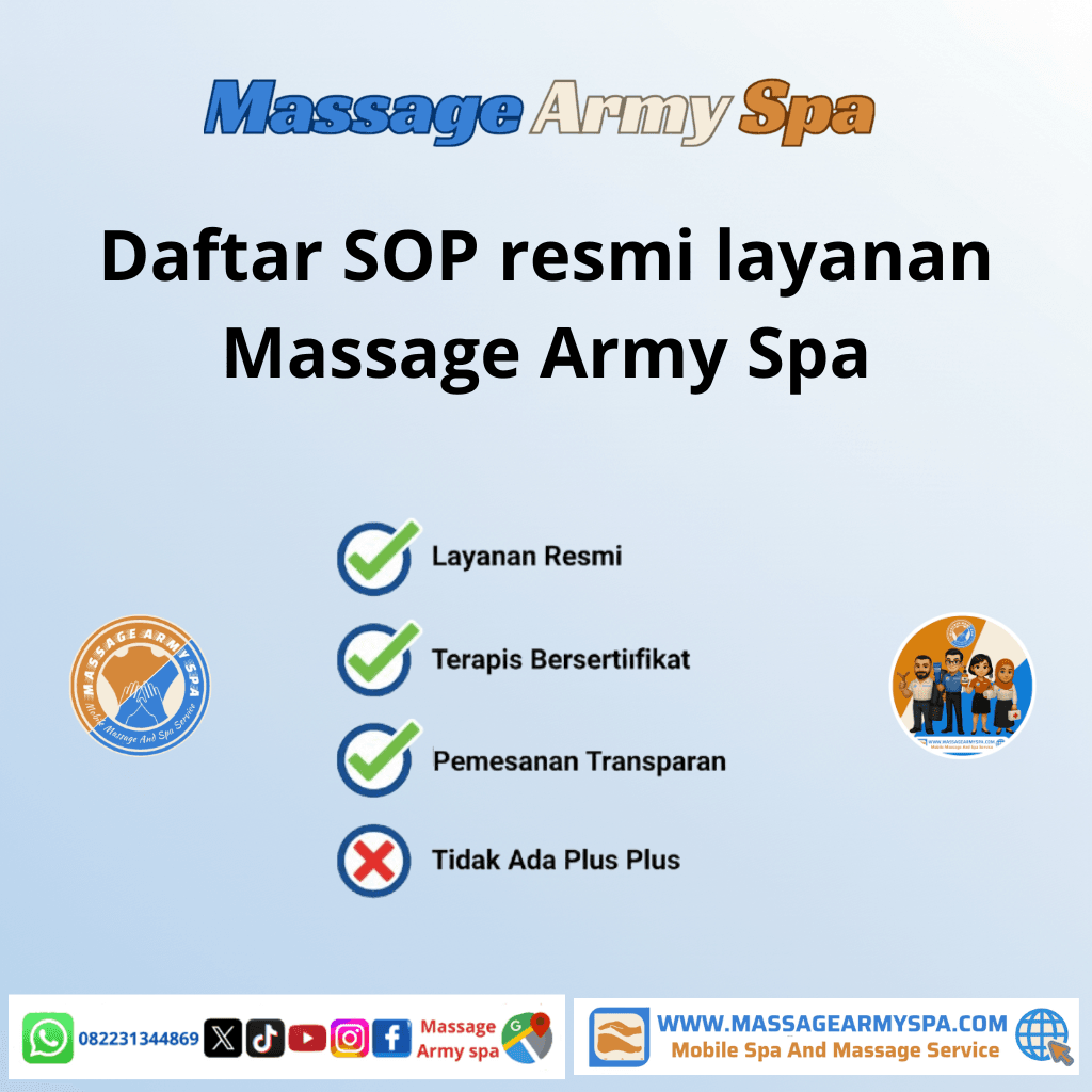 SOP Resmi Massage Army Spa