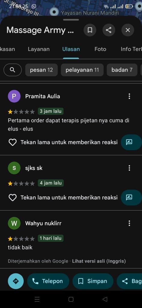 Ulasan palsu 1